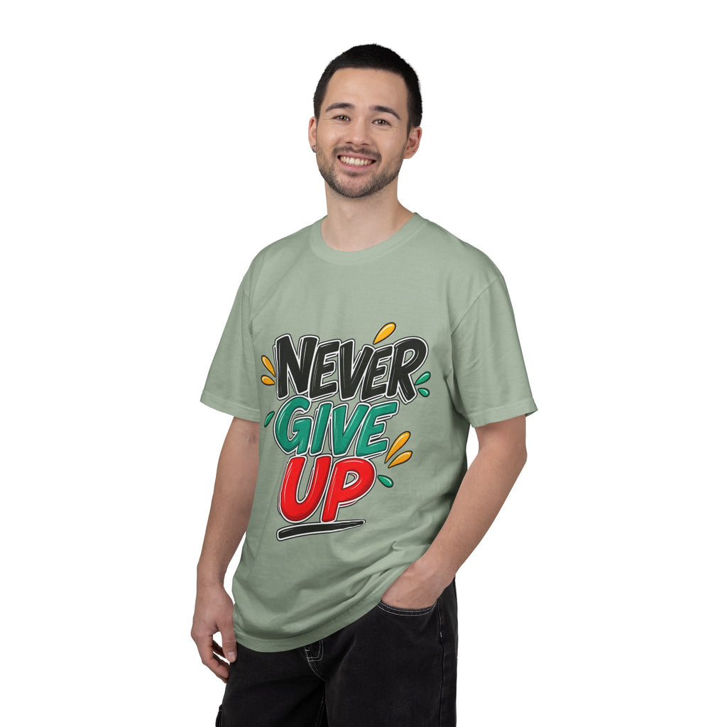 Never Give Up T-Shirt — Motivational Graphic Tee