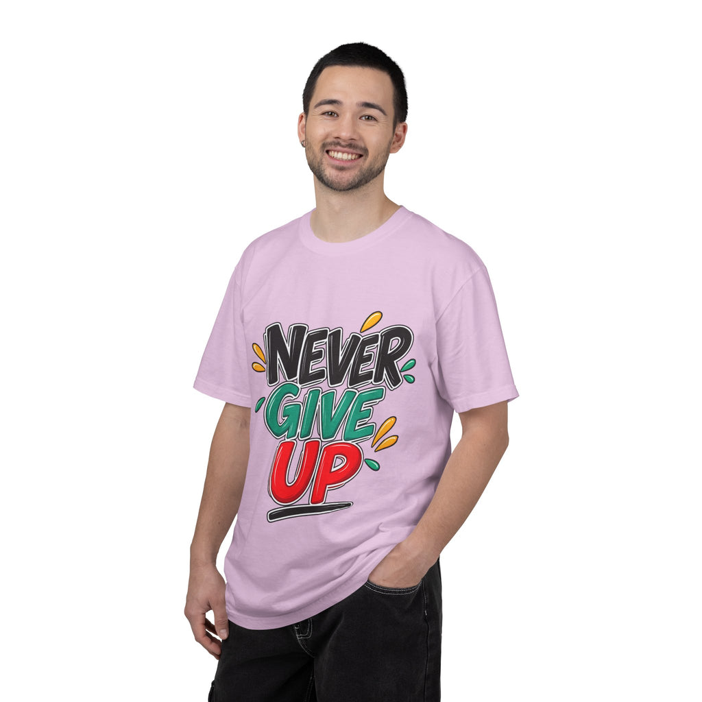 Never Give Up T-Shirt — Motivational Graphic Tee