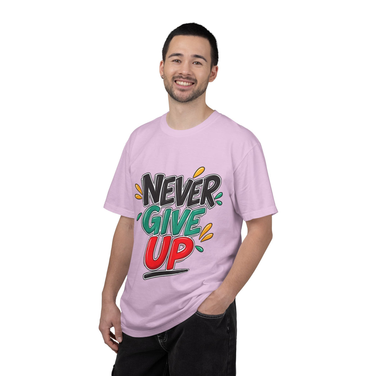 Never Give Up T-Shirt — Motivational Graphic Tee