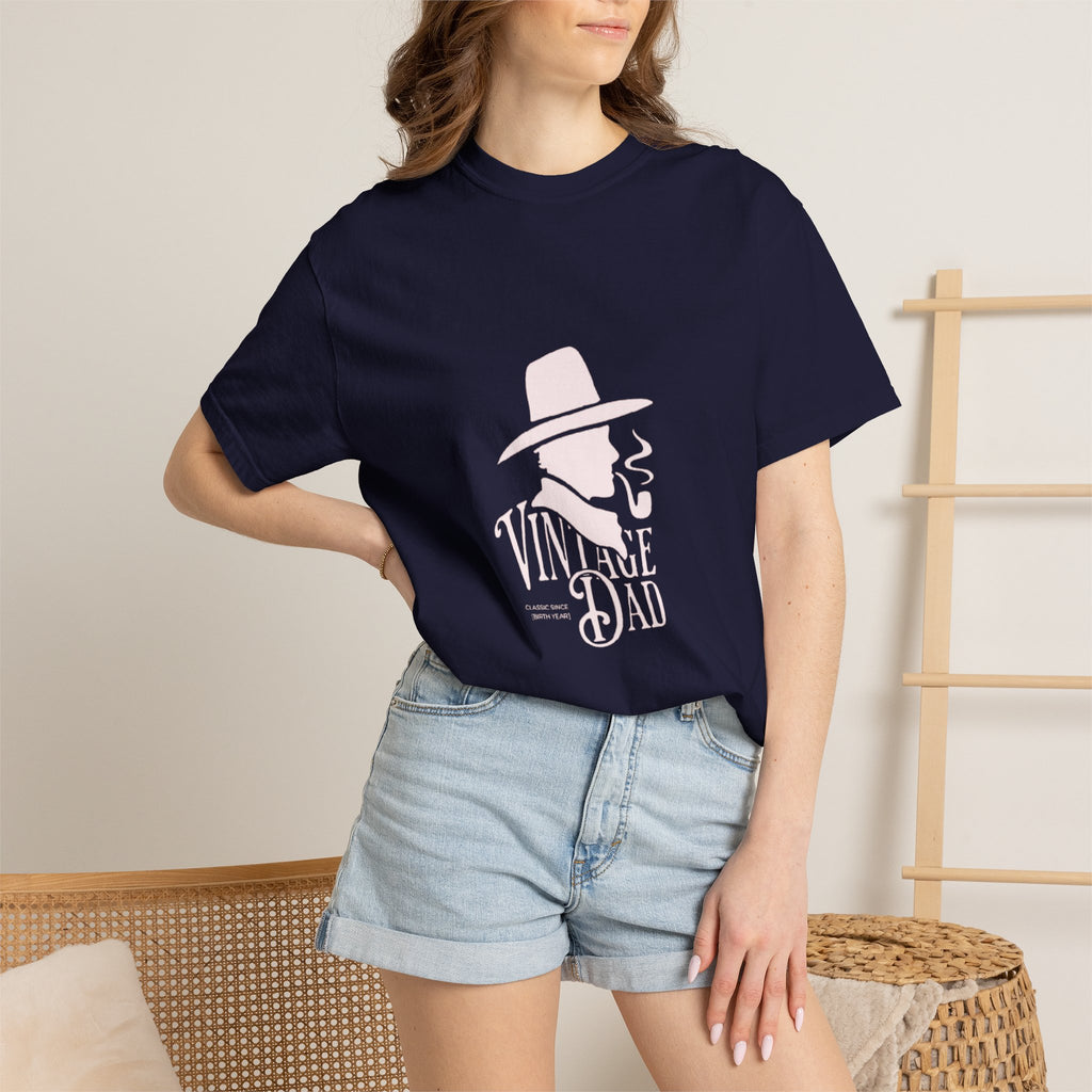 Vintage Dad graphic tee | Retro hat & pipe design