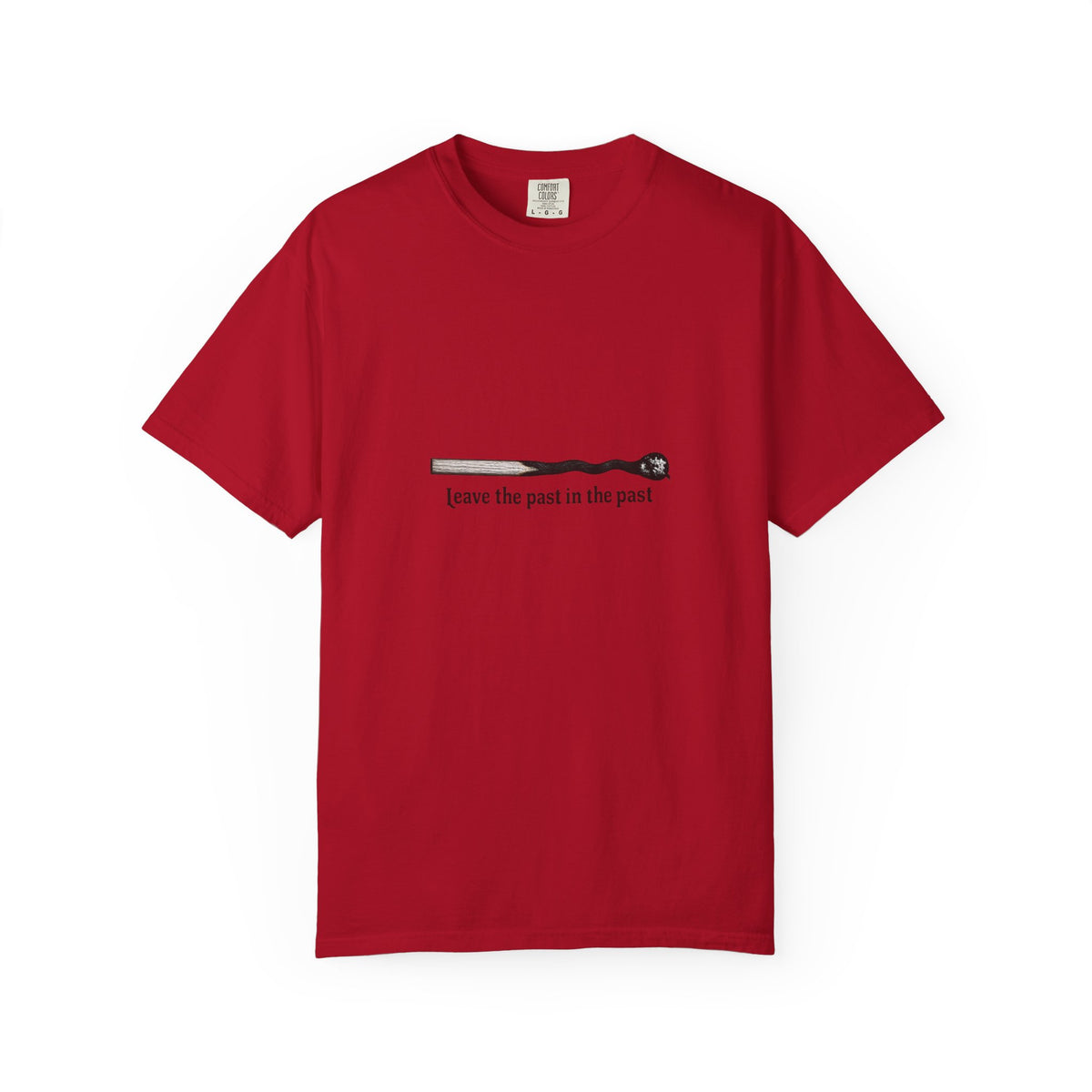 T-Shirt — Minimal Smoking Pipe Graphic “Leave the Past in the Past”
