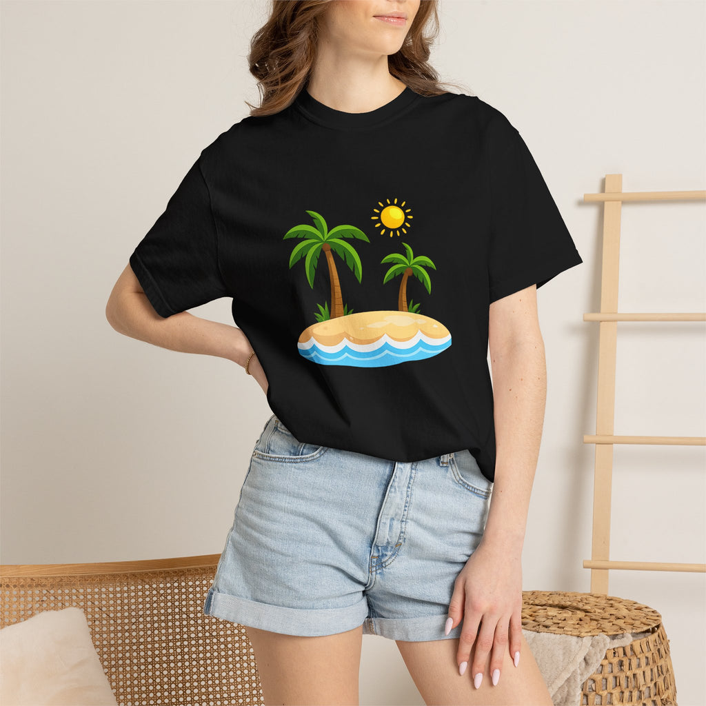 Island Paradise T-Shirt — Tropical Palm Tree Beach Graphic