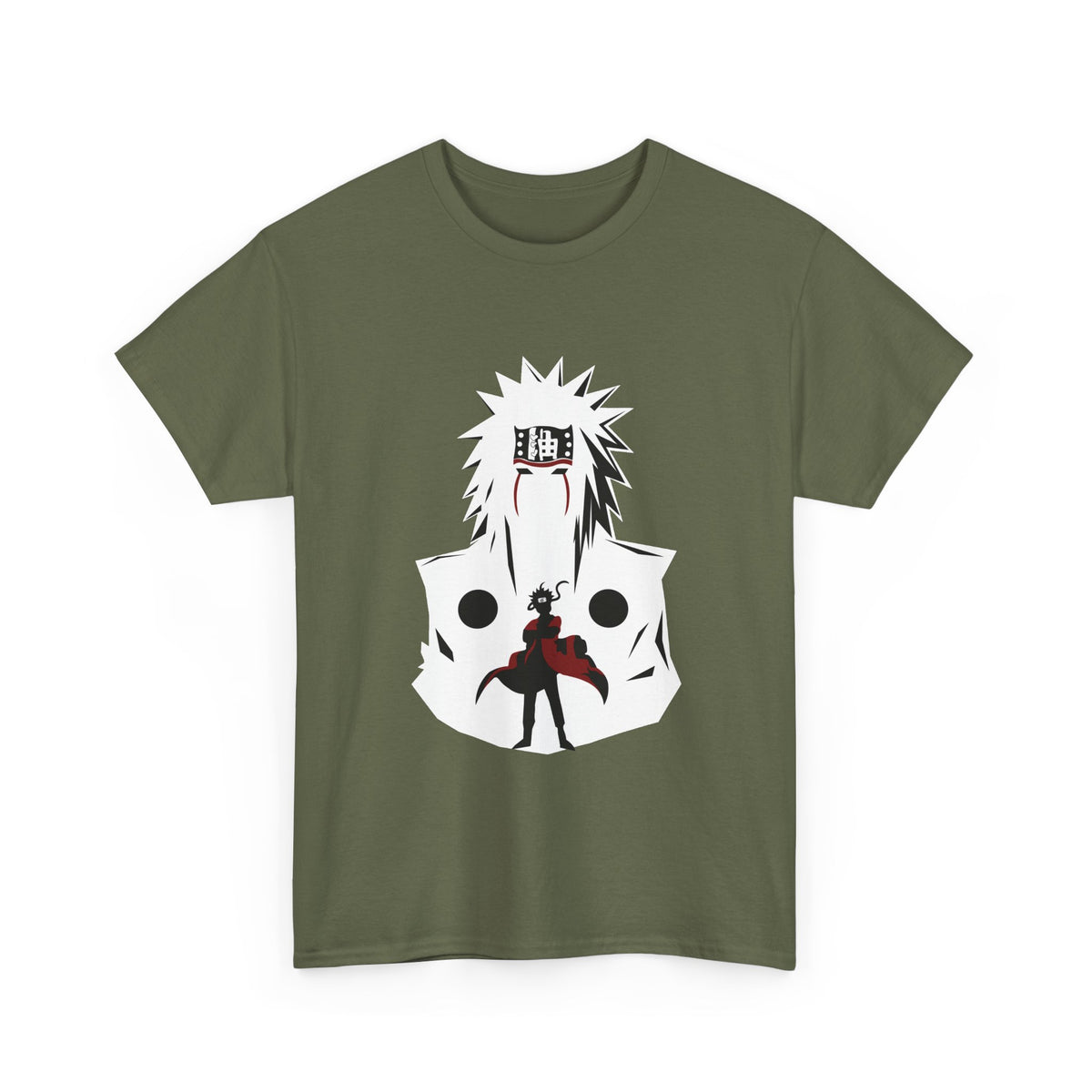 Anime Shadow Warrior T-Shirt — Silhouette Battle Graphic Tee