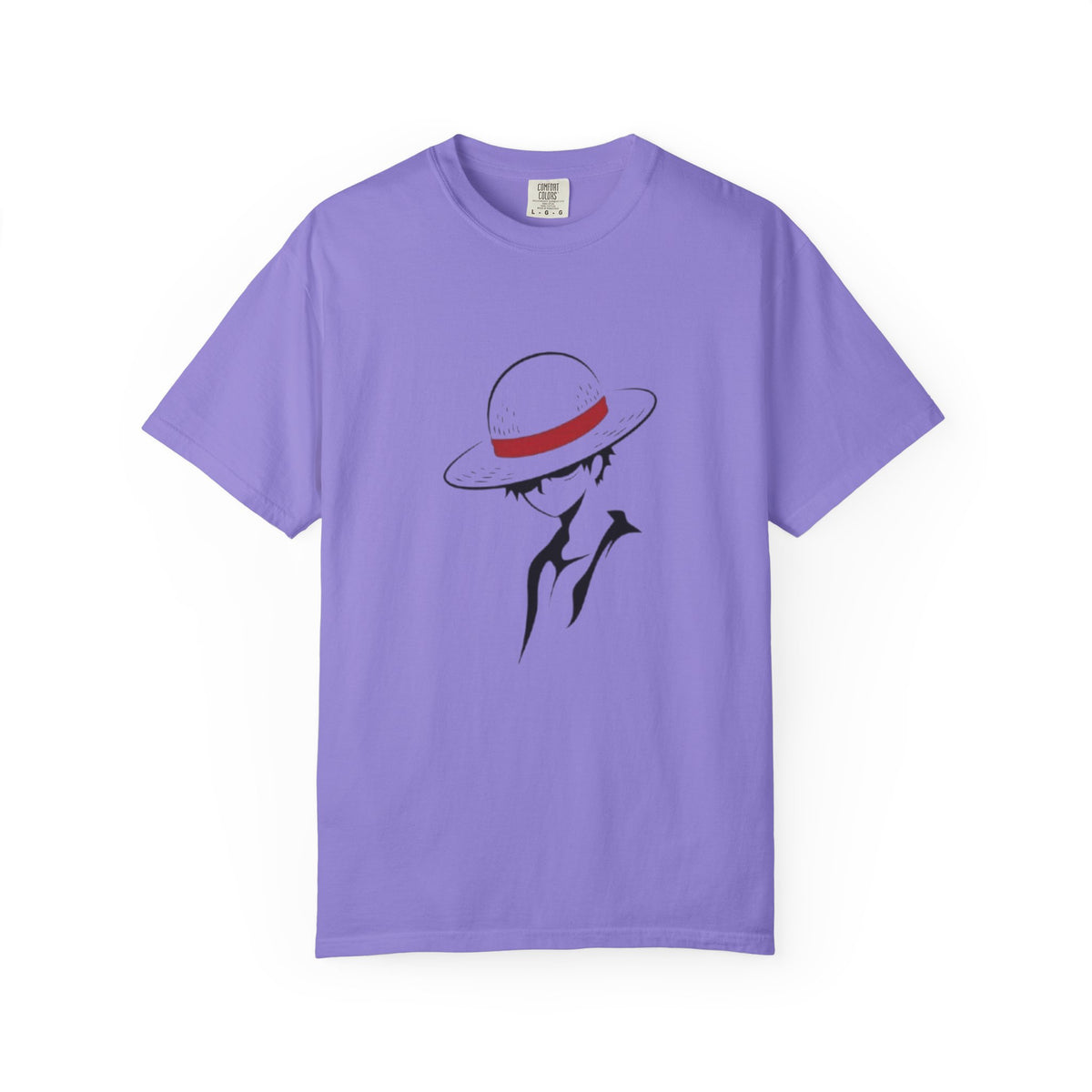 Minimal Straw Hat Silhouette T-Shirt