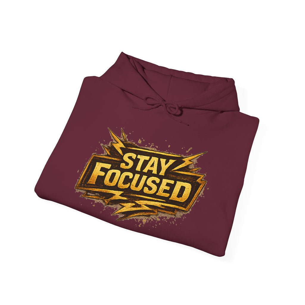 Stay Focused Hoodie — Motivational Graphic Pullover