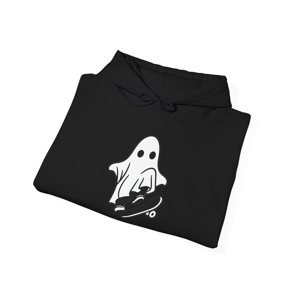 Ghost Skateboard Hoodie — Cute Skateboarding Ghost Graphic Sweatshirt