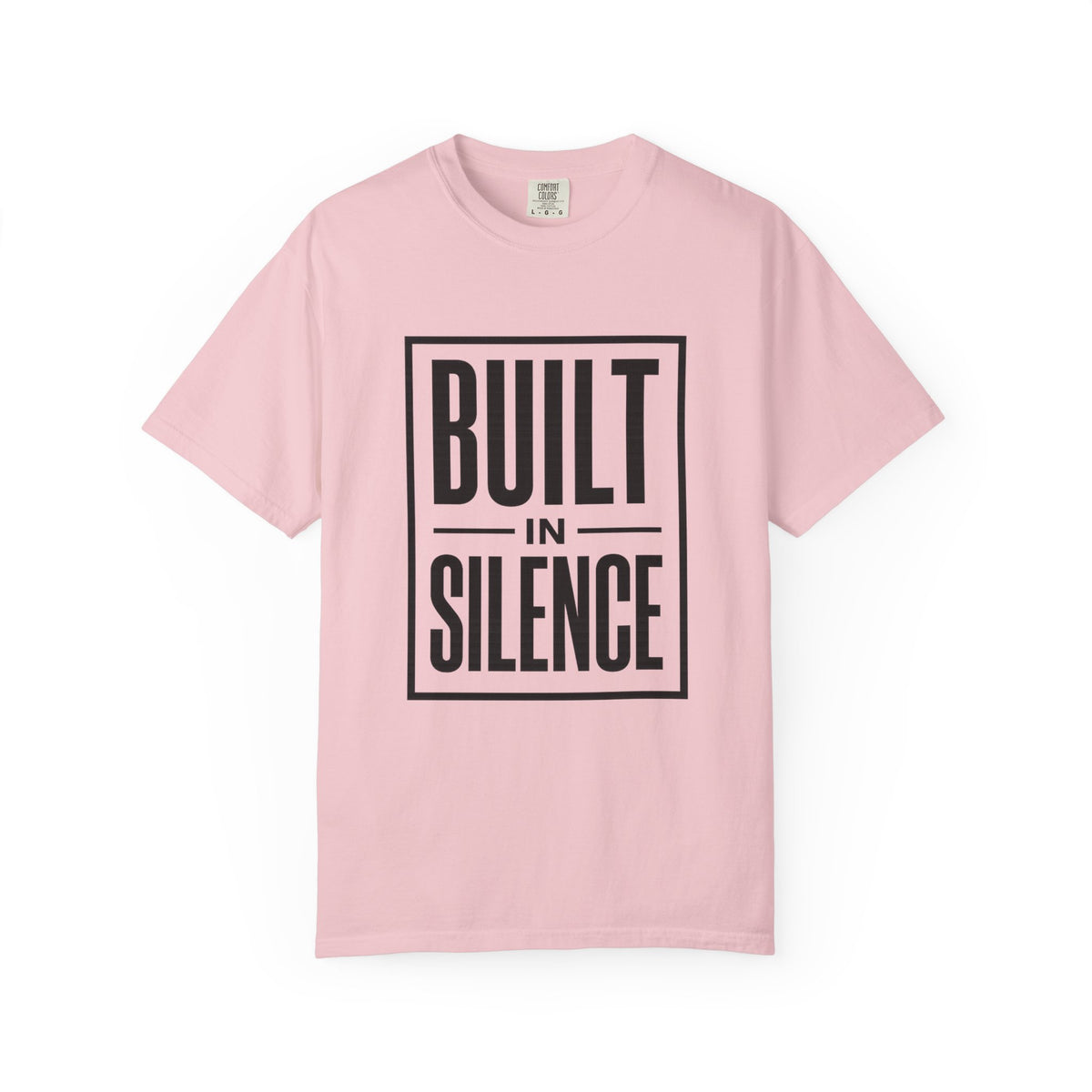 Built In Silence T-Shirt — Minimalist Bold Typography Tee