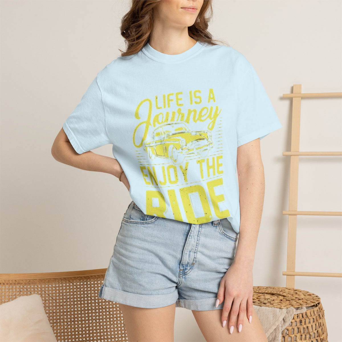 Enjoy The Ride T-Shirt — 'Life Is A Journey' Vintage Car Tee