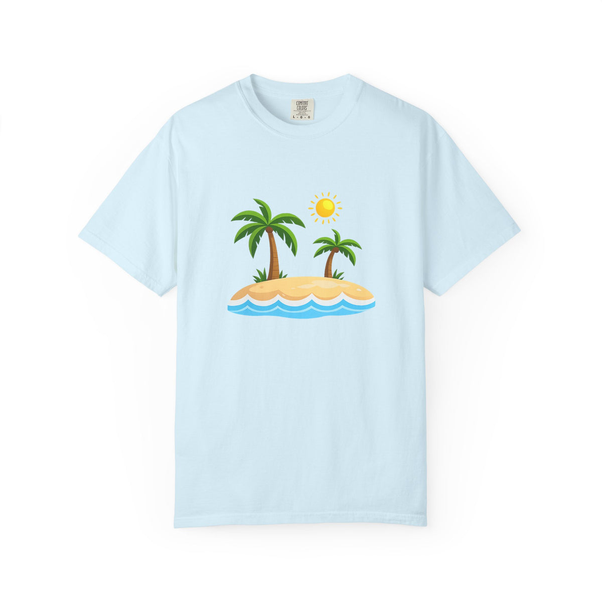 Island Paradise T-Shirt — Tropical Palm Tree Beach Graphic