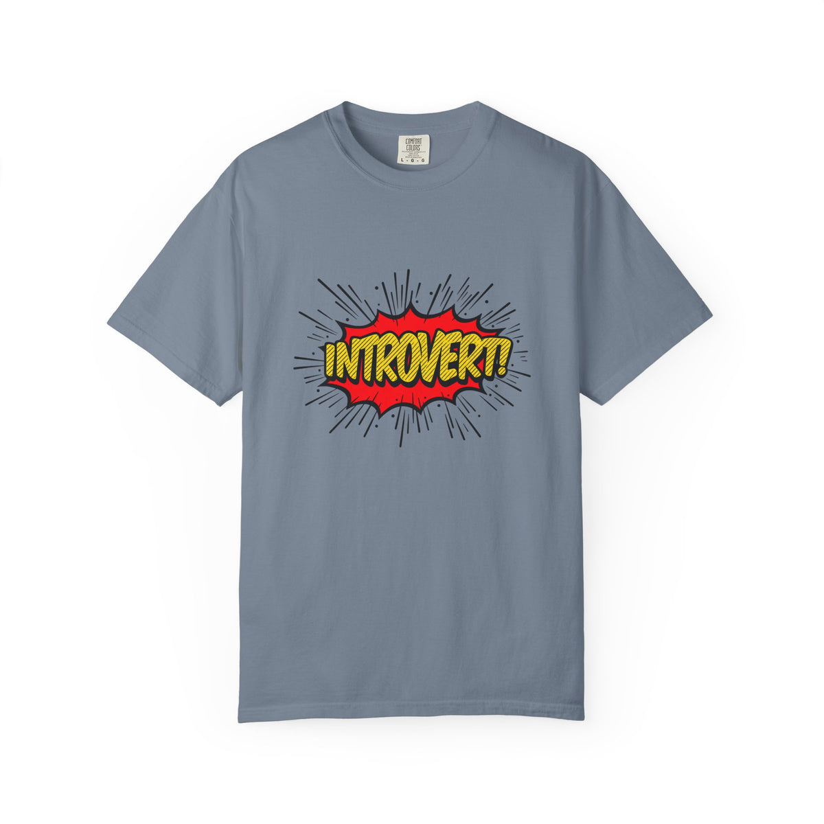 Introvert Comic Pop T-Shirt — Graphic "INTROVERT!" Tee
