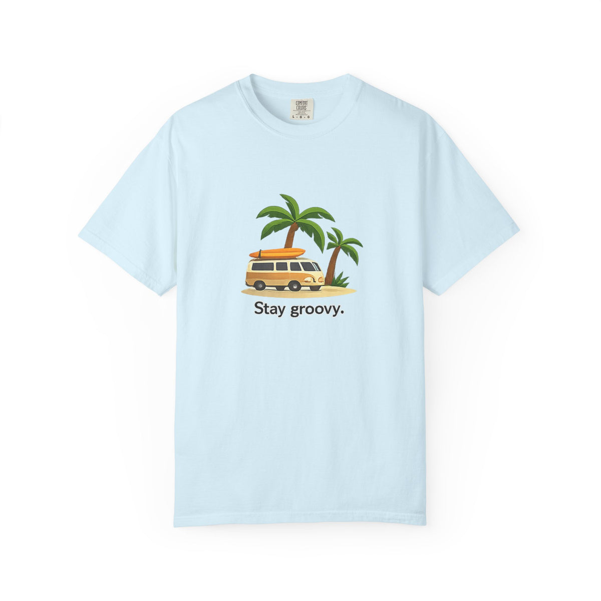 Vintage Surf Van T-Shirt – "Stay Groovy" Retro Beach Tee