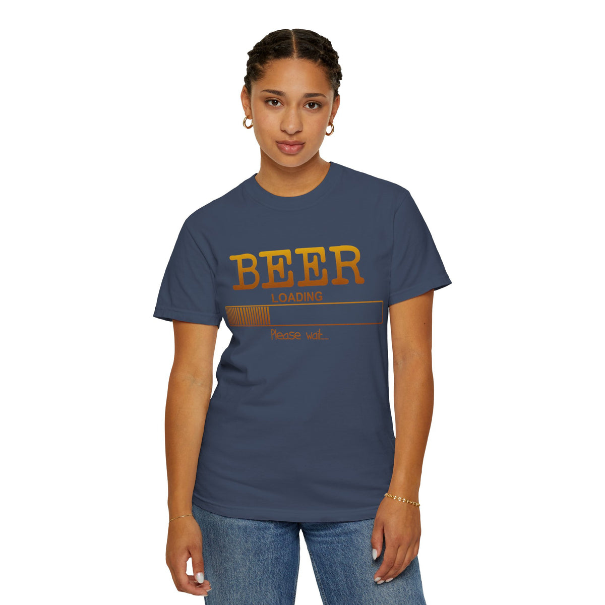 Beer Loading T‑Shirt — Funny 'Please Wait' Drinking Tee