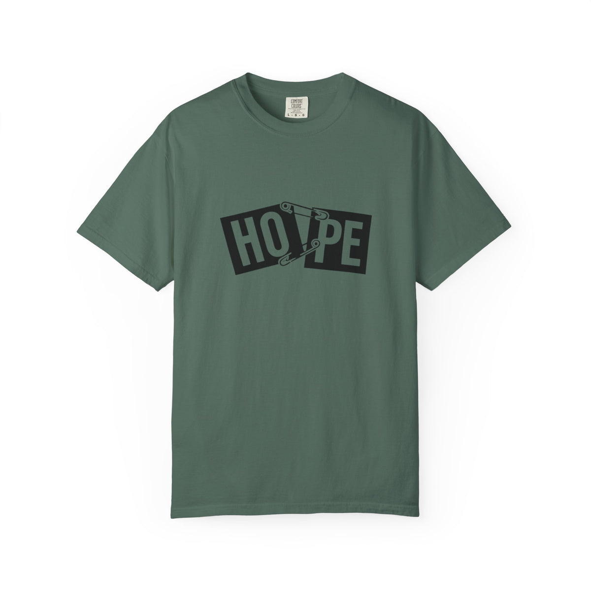 Hope Safety Pin T-Shirt — Graphic 'HOPE' Design
