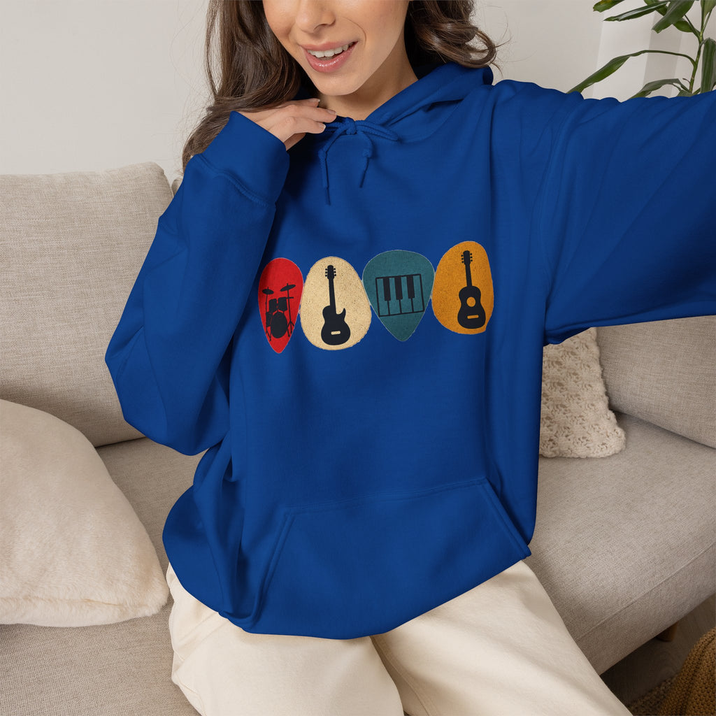 Guitar Picks Graphic Hoodie