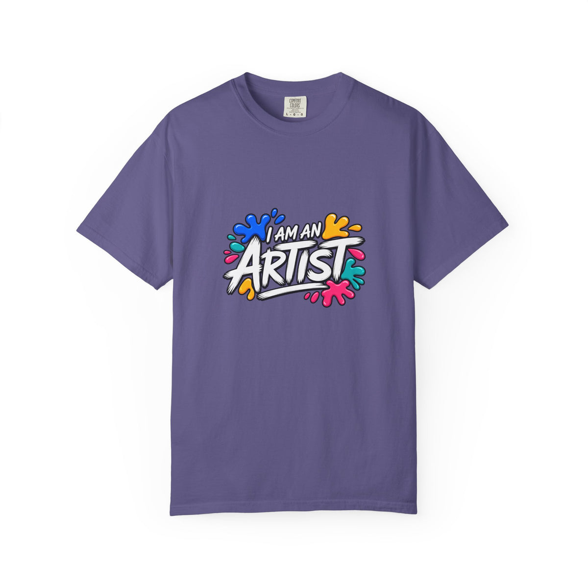 Artist T‑Shirt — "Human Artist" Colorful Paint Splash Graphic Tee