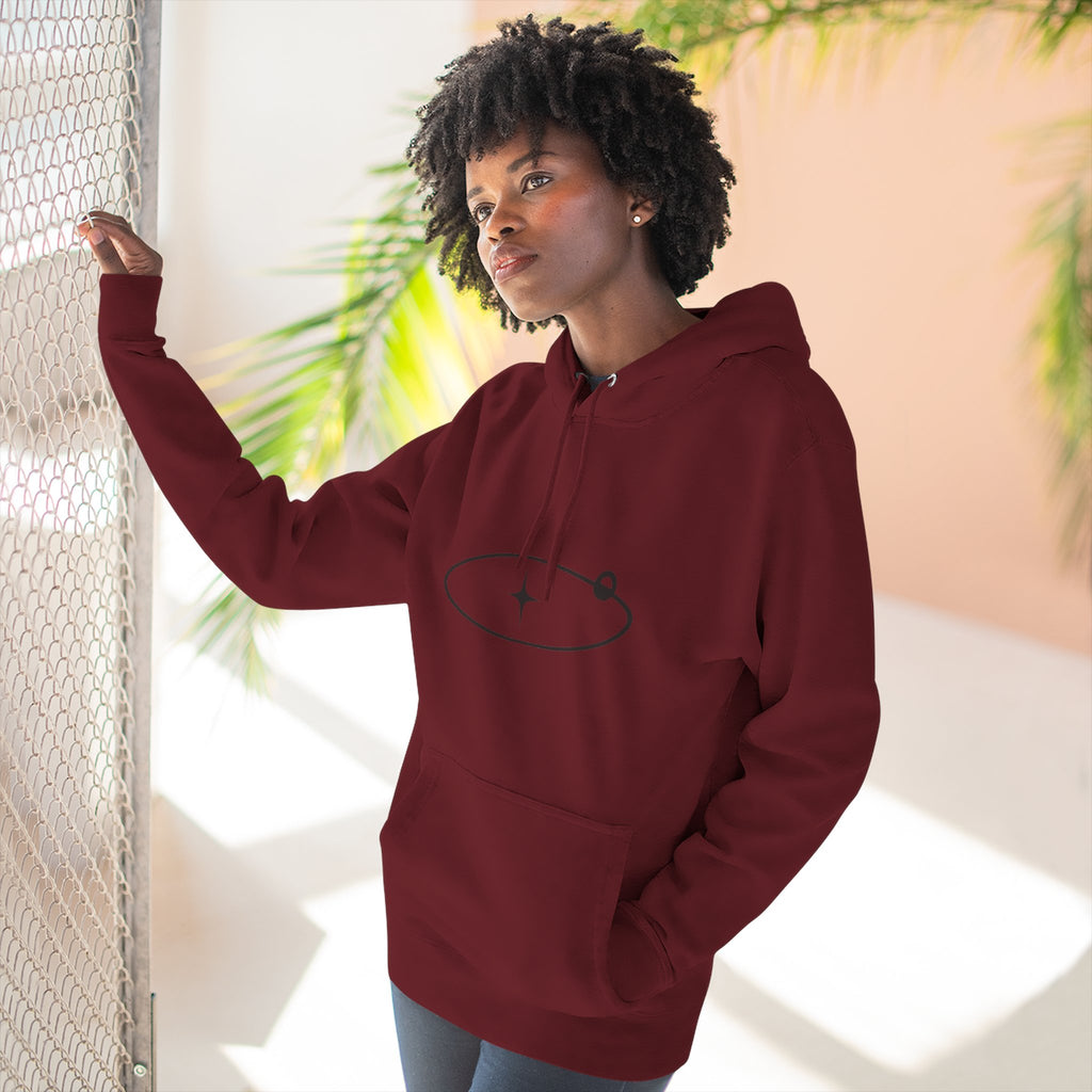 Minimal Orbit Hoodie — Simple Space Graphic Pullover