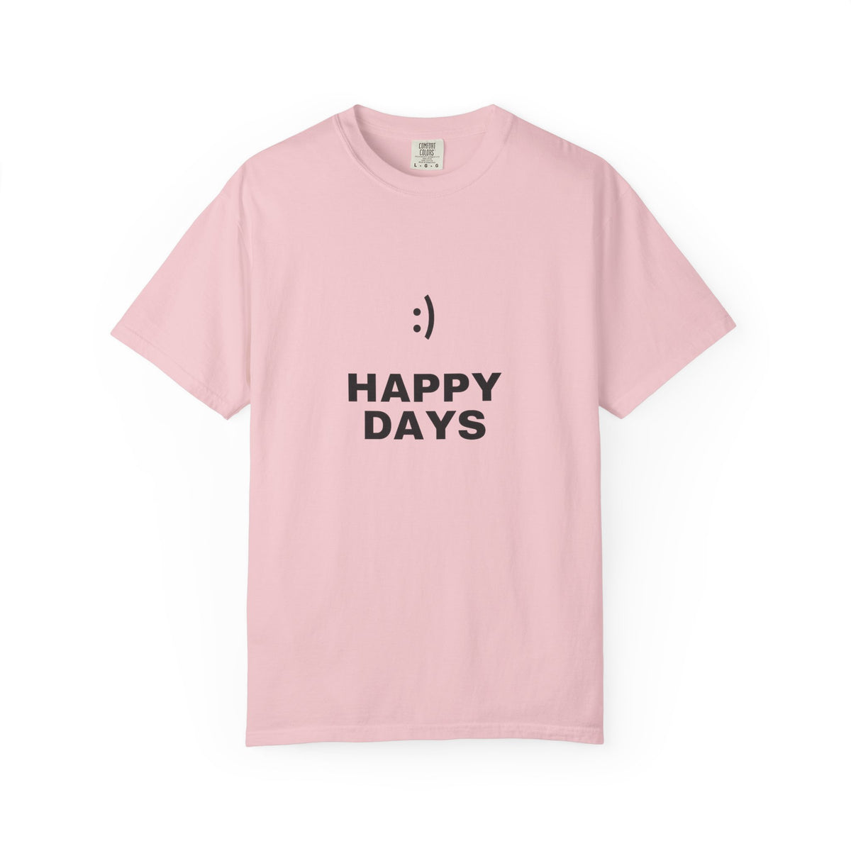 Happy Days T-Shirt — Minimal Smiley Graphic Tee
