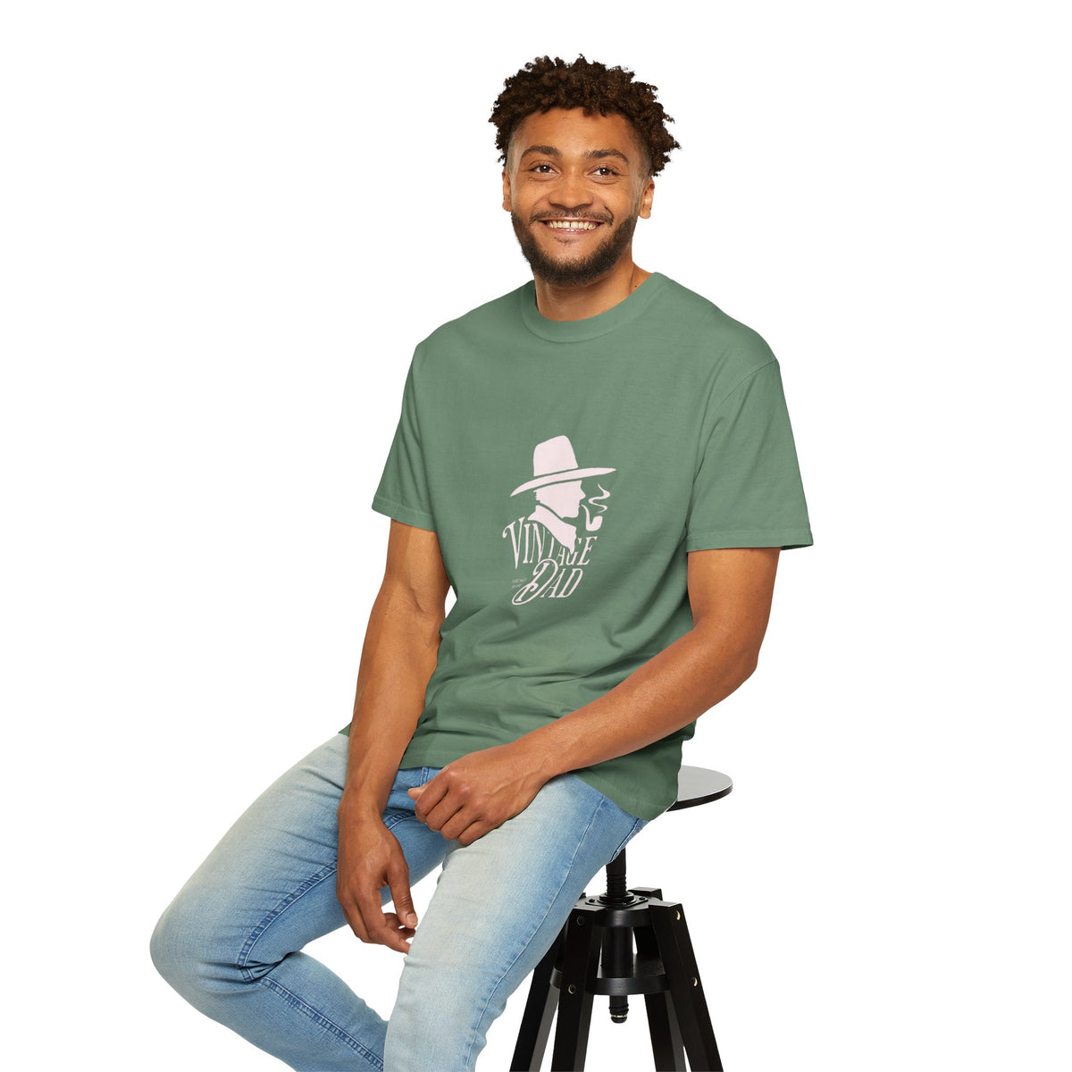 Vintage Dad graphic tee | Retro hat & pipe design