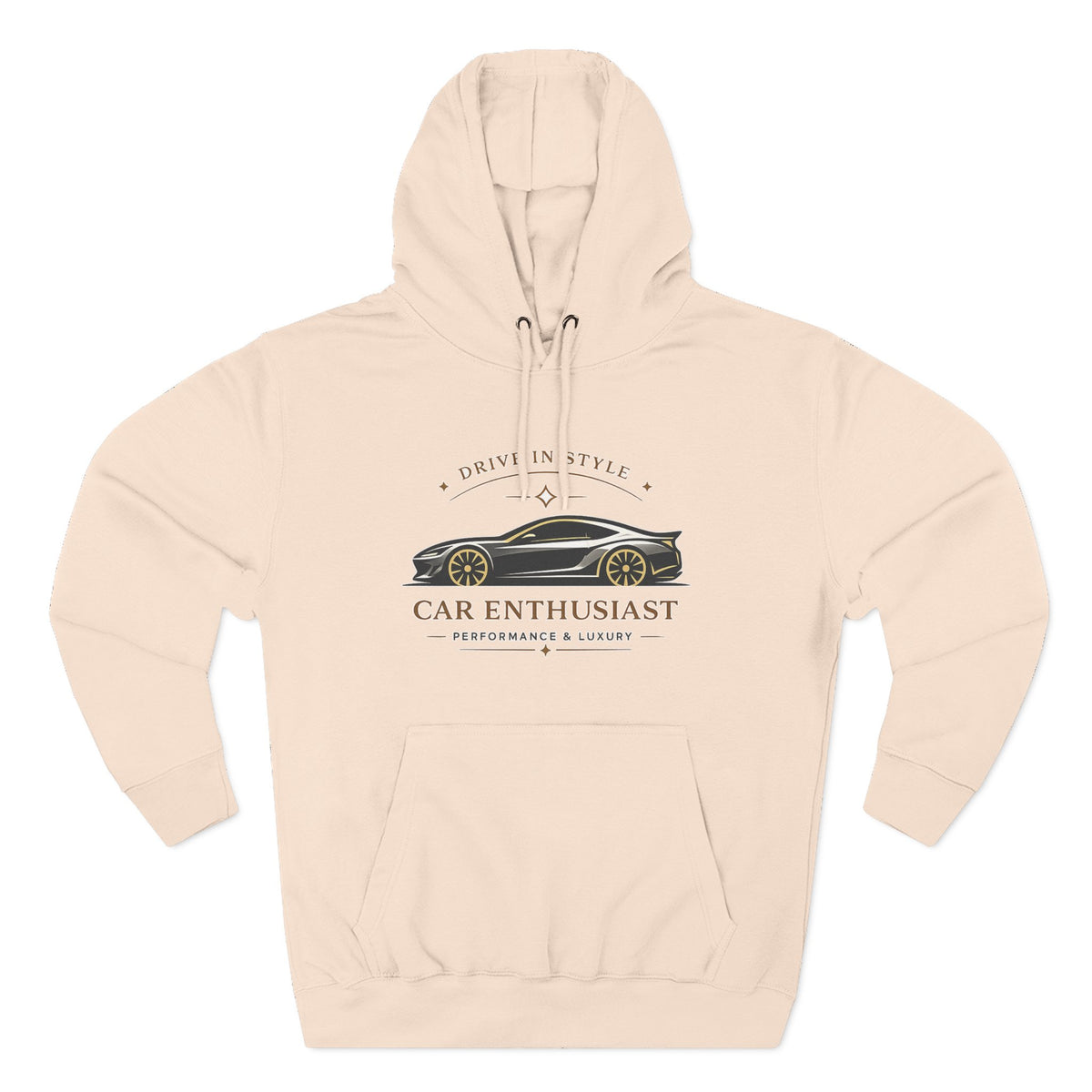 Car Enthusiast Hoodie — Vintage Sports Car Graphic, 'Drive in Style' Casual Pullover