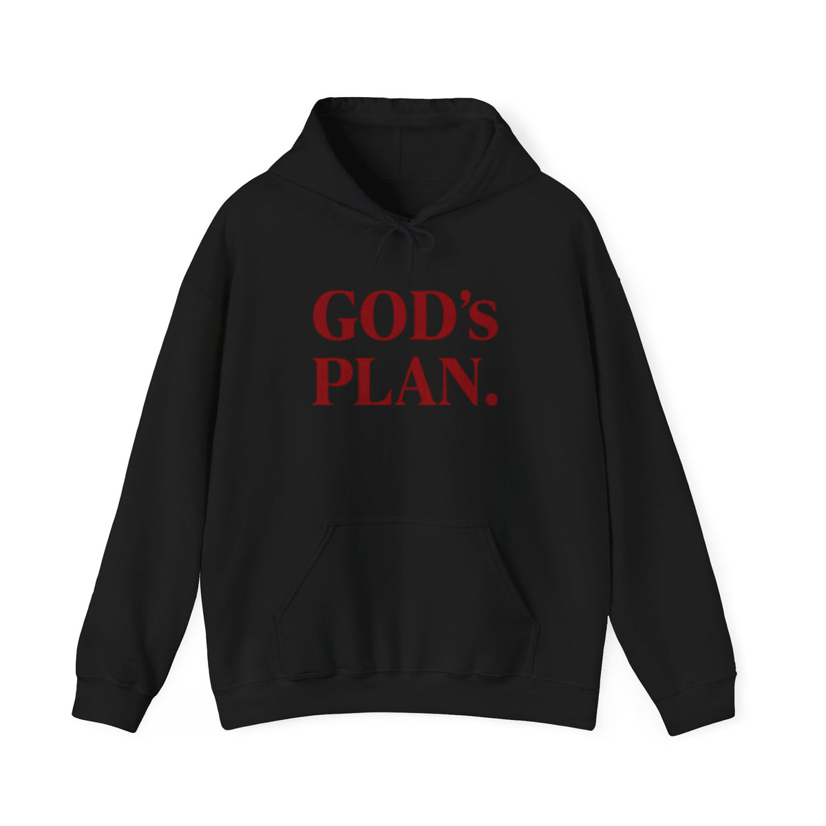 God's Plan Hoodie — Faith-Inspired White Pullover