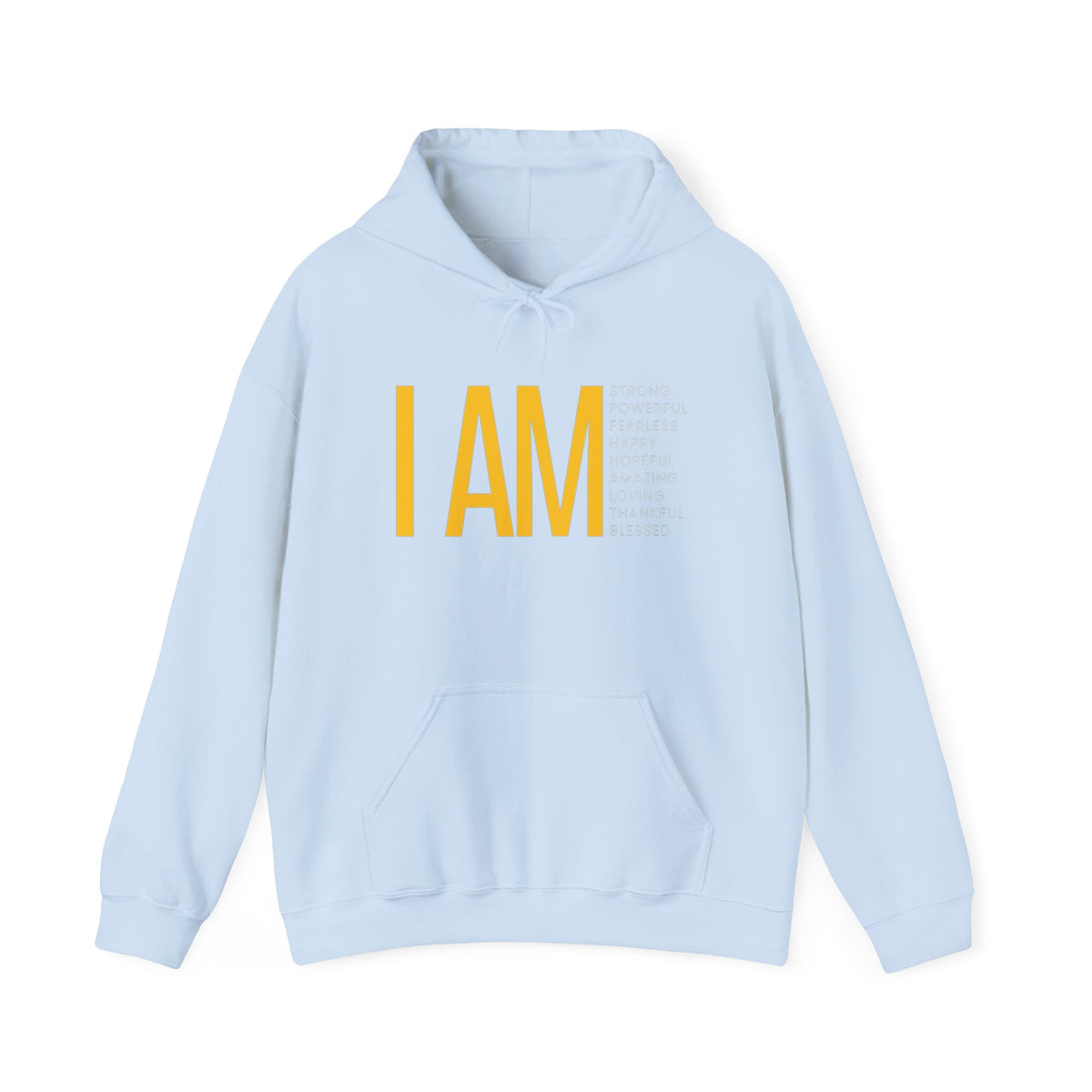 I AM Affirmation Hoodie — Inspirational Self-Love Sweatshirt