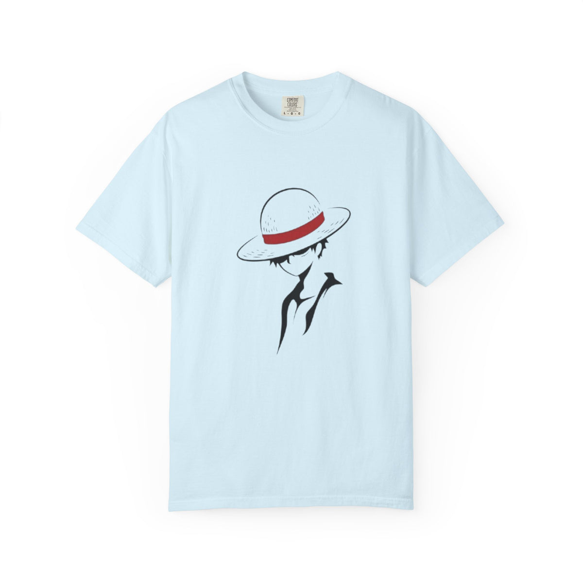 Minimal Straw Hat Silhouette T-Shirt