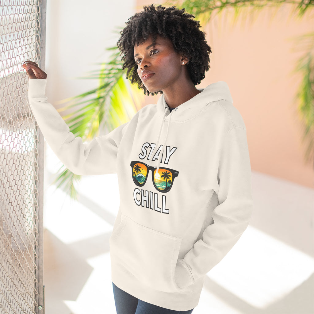 Stay Chill Sunglasses Hoodie — Casual Beach Vibe Pullover