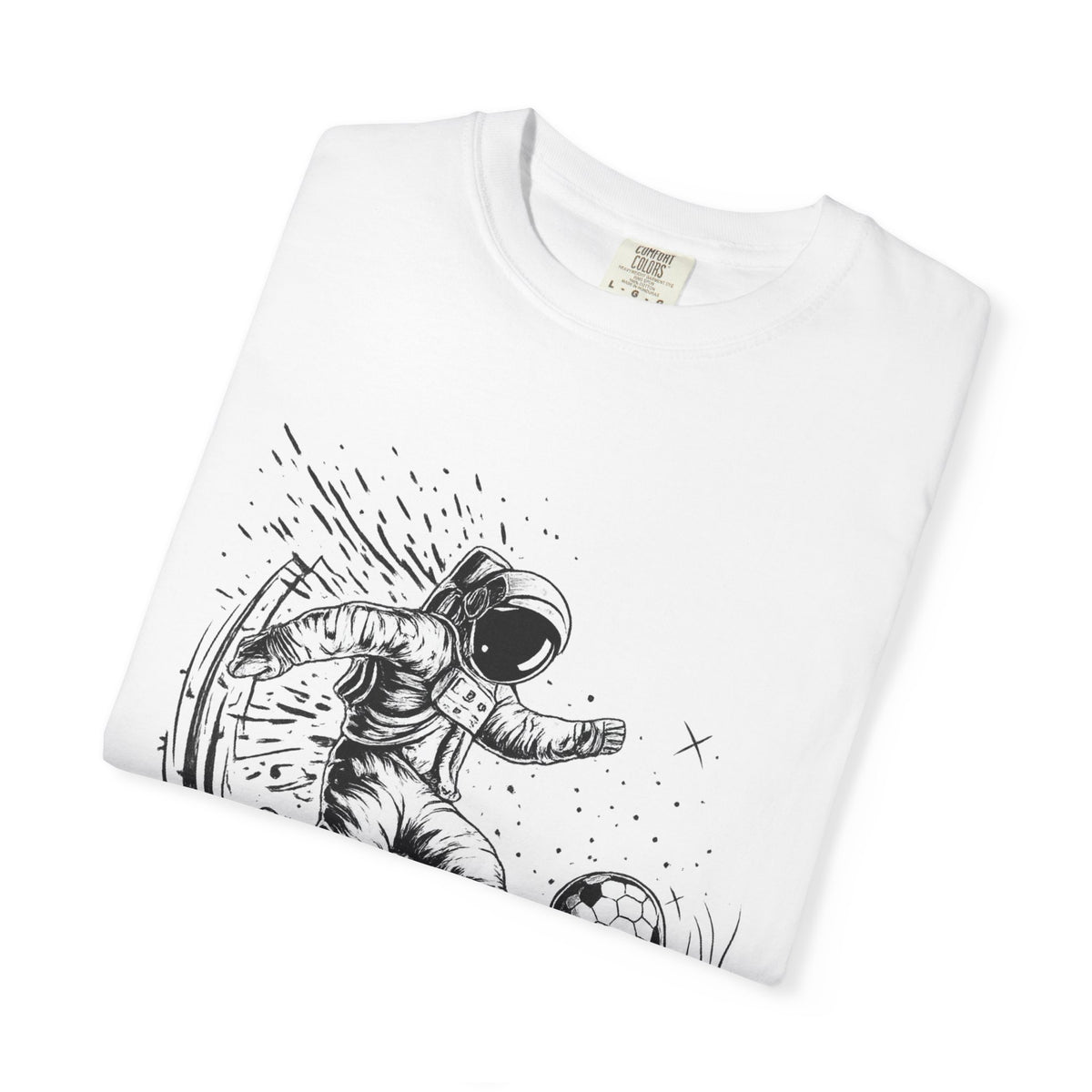 Astronaut Soccer T-Shirt — Space Football Graphic Tee