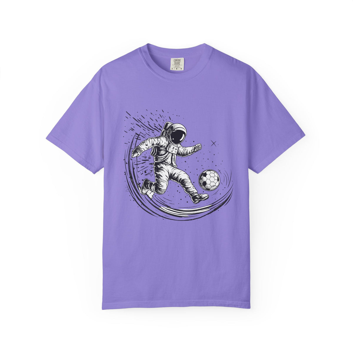 Astronaut Soccer T-Shirt — Space Football Graphic Tee