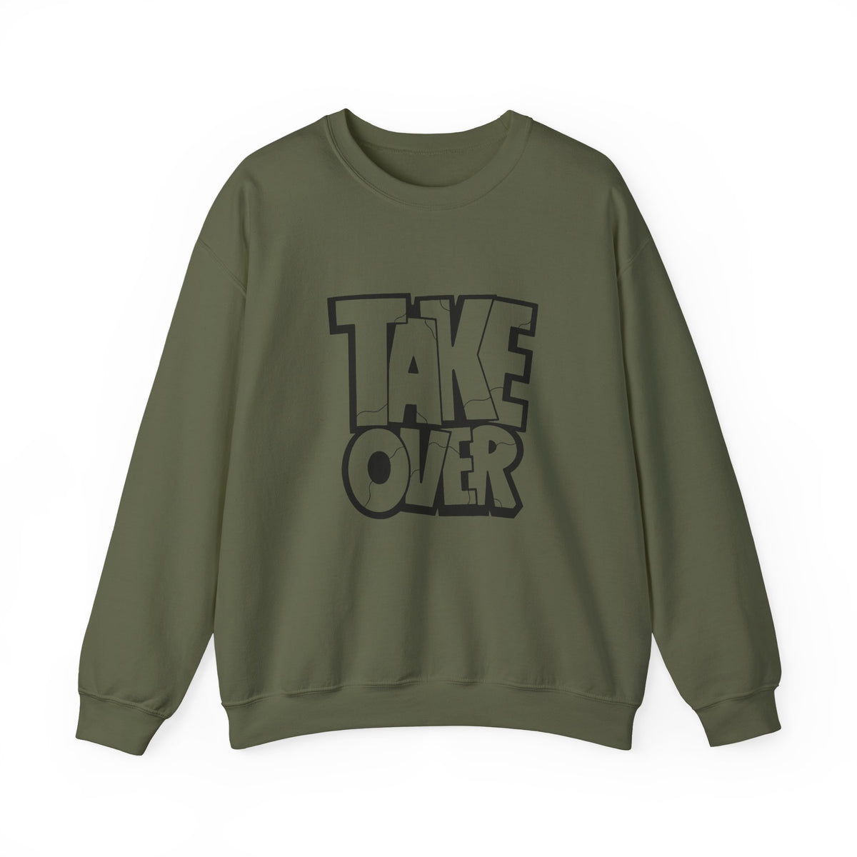 Take Over Crewneck Sweatshirt — Bold Streetwear Graphic Pullover