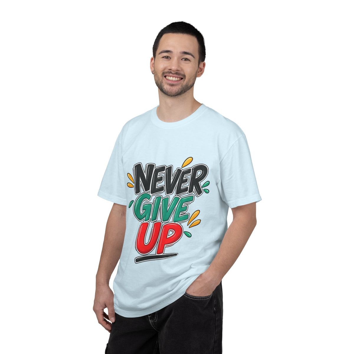 Never Give Up T-Shirt — Motivational Graphic Tee