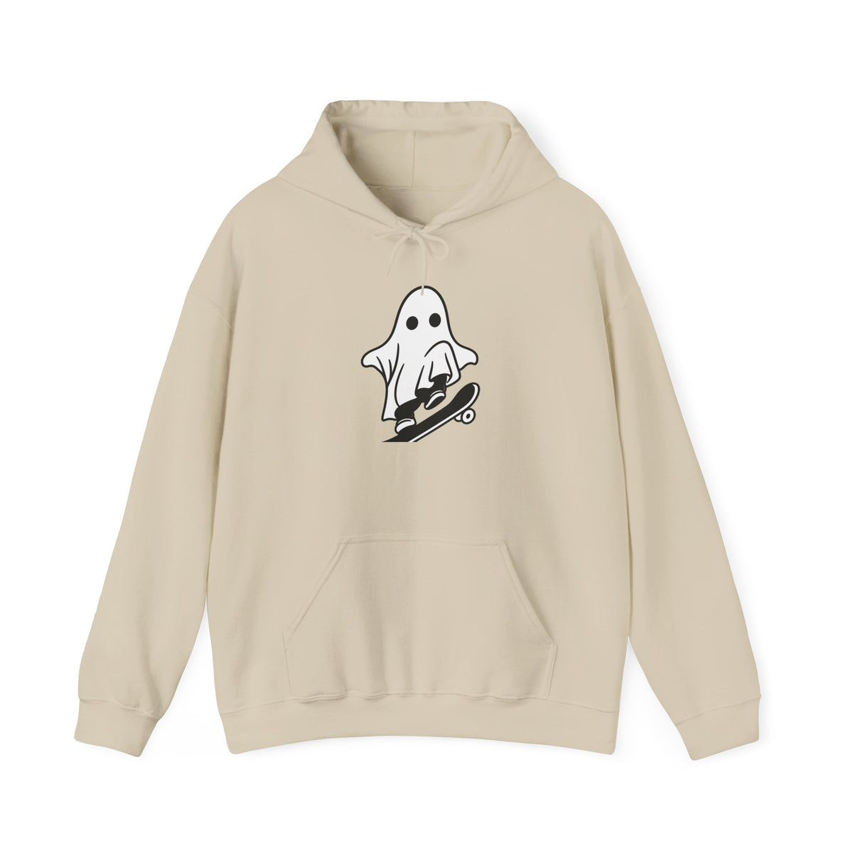 Ghost Skateboard Hoodie — Cute Skateboarding Ghost Graphic Sweatshirt