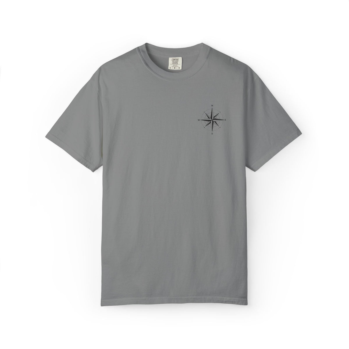 Compass Rose Pocket T-Shirt — Minimal Nautical Graphic Tee