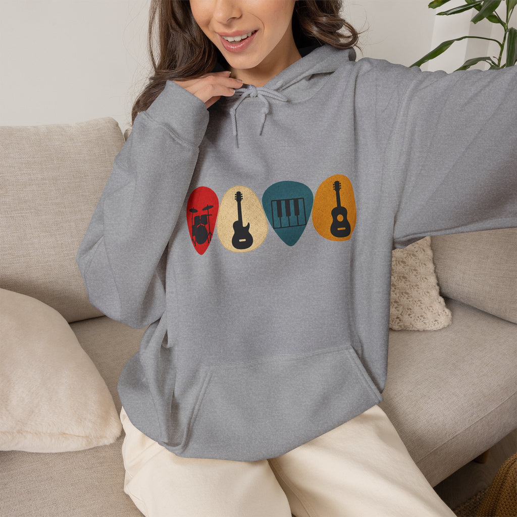 Guitar Picks Graphic Hoodie