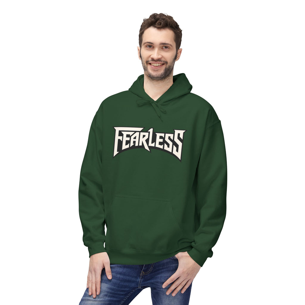 Fearless Graphic Hoodie — Bold Retro Logo Pullover