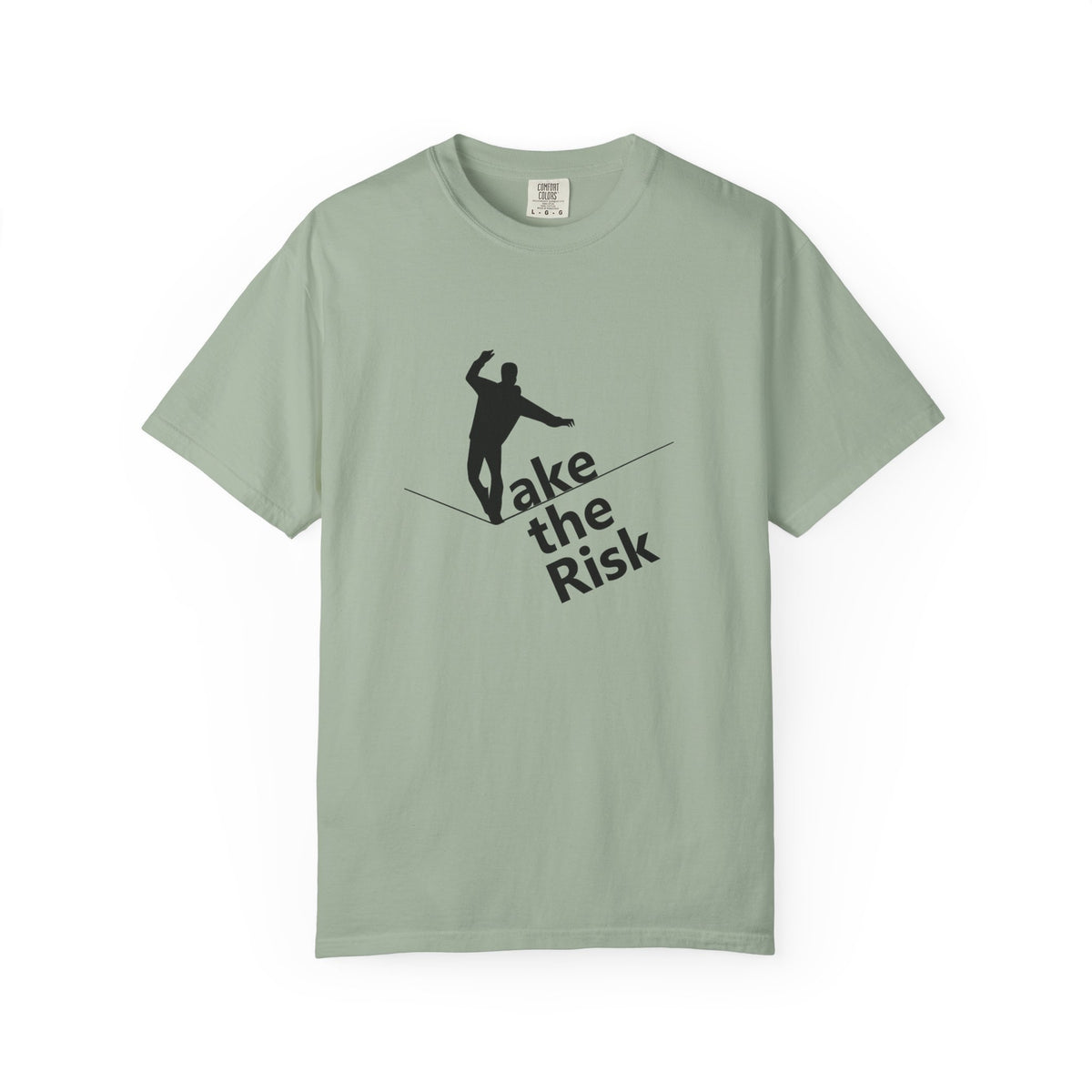 Take the Risk T-Shirt — Tightrope Silhouette Motivational Tee