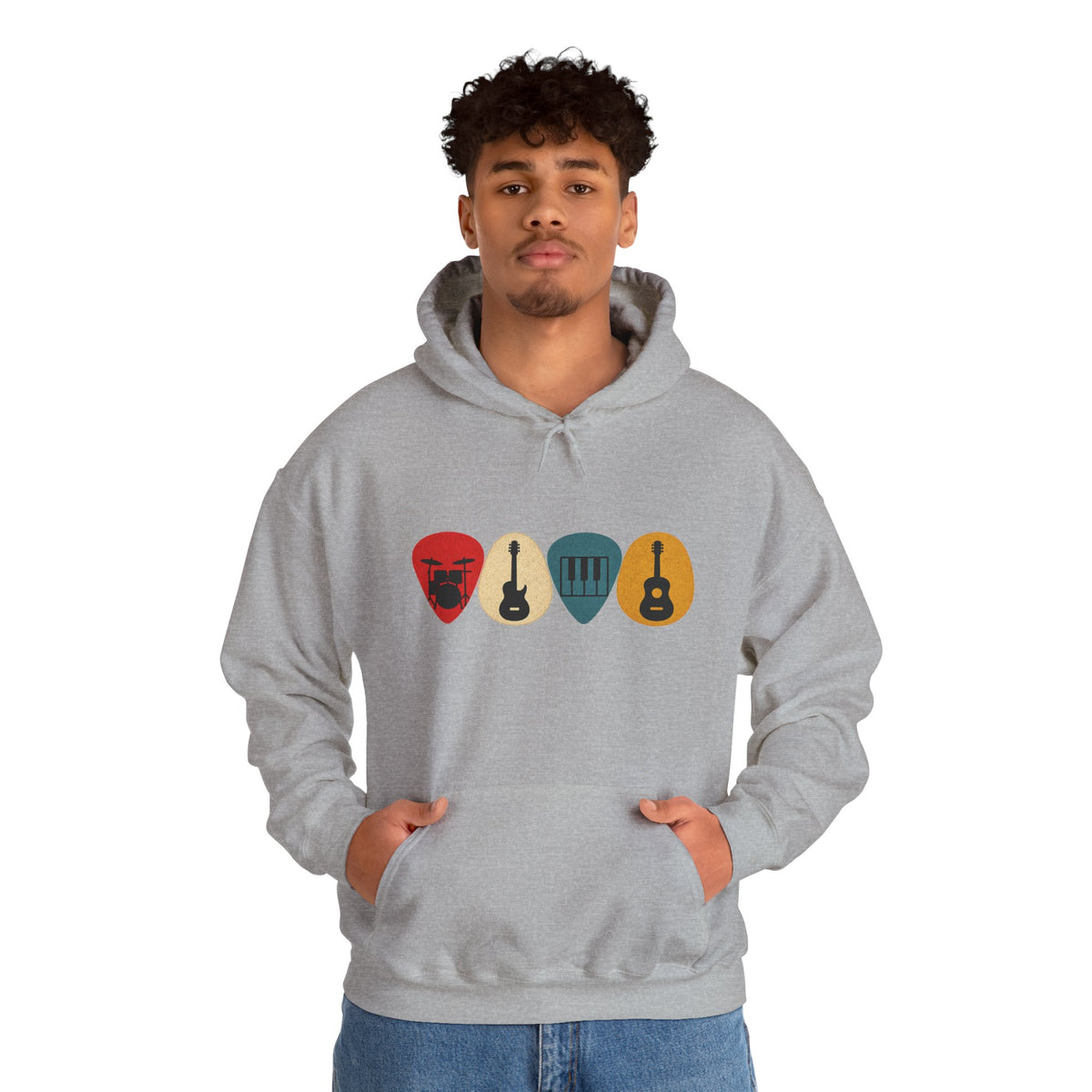 Guitar Picks Graphic Hoodie