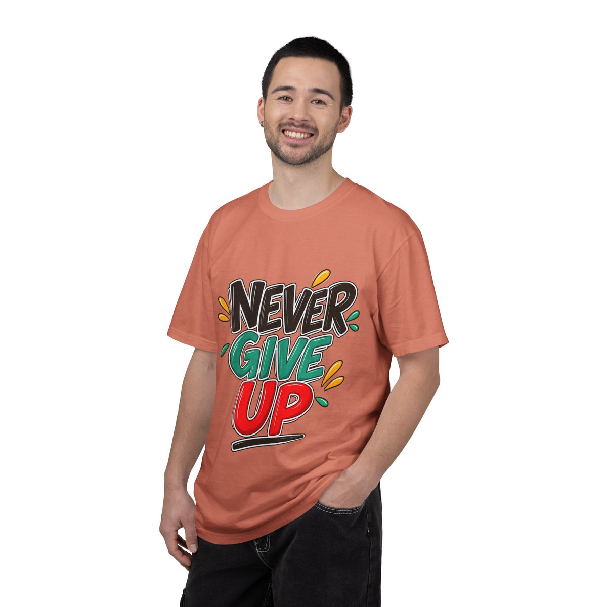Never Give Up T-Shirt — Motivational Graphic Tee