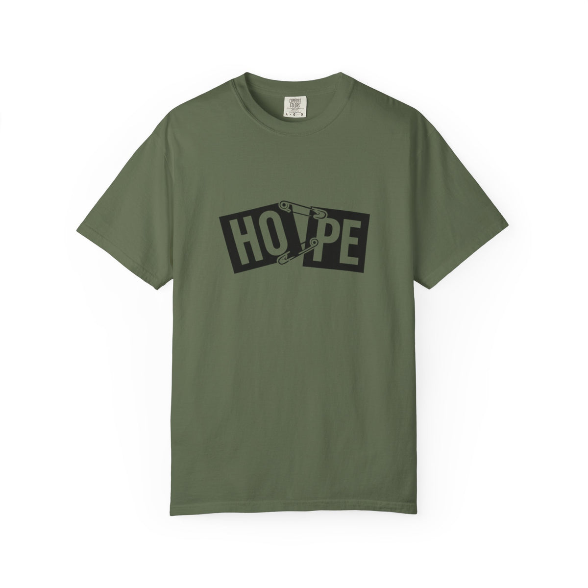 Hope Safety Pin T-Shirt — Graphic 'HOPE' Design
