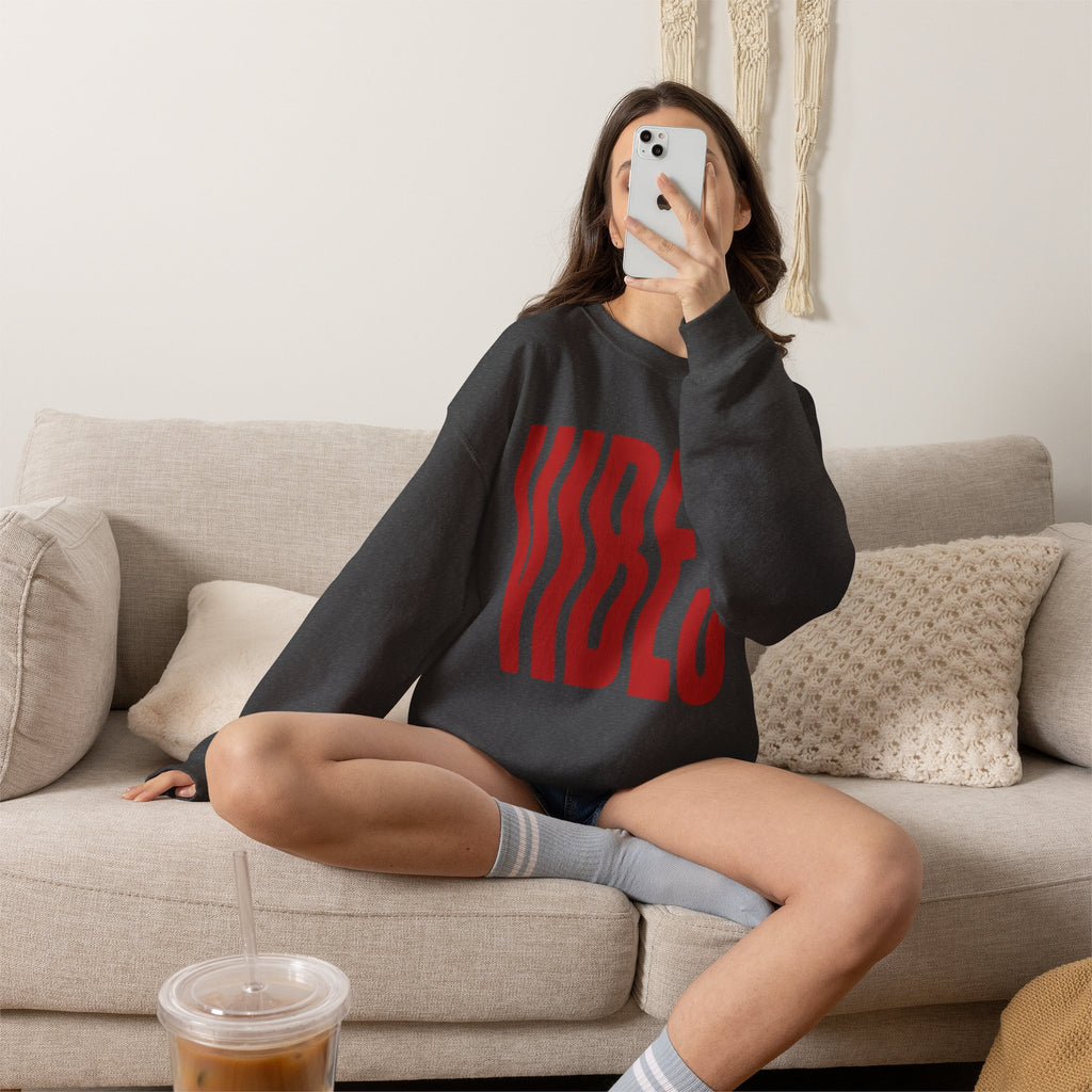 Vibes Distorted Crewneck Sweatshirt