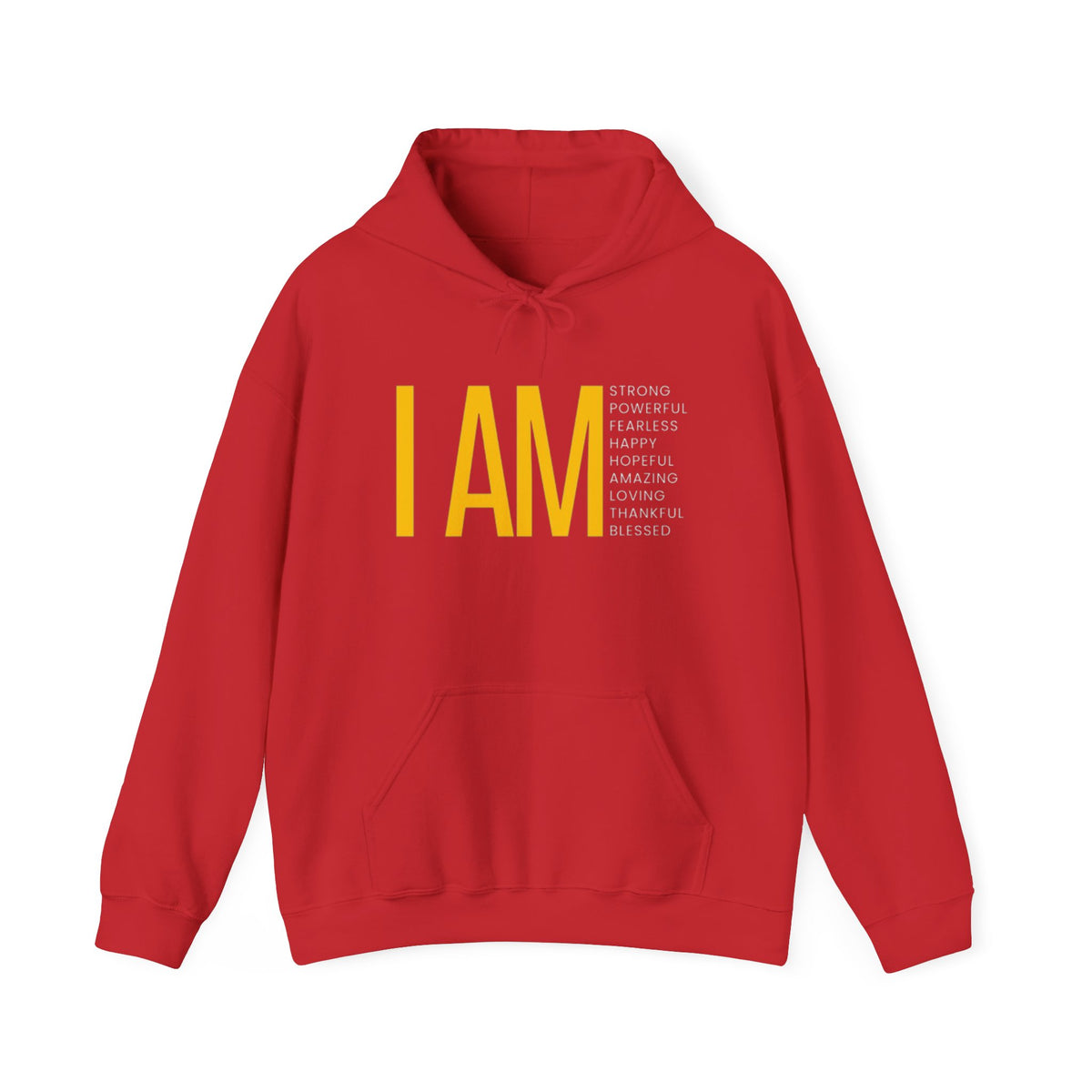 I AM Affirmation Hoodie — Inspirational Self-Love Sweatshirt