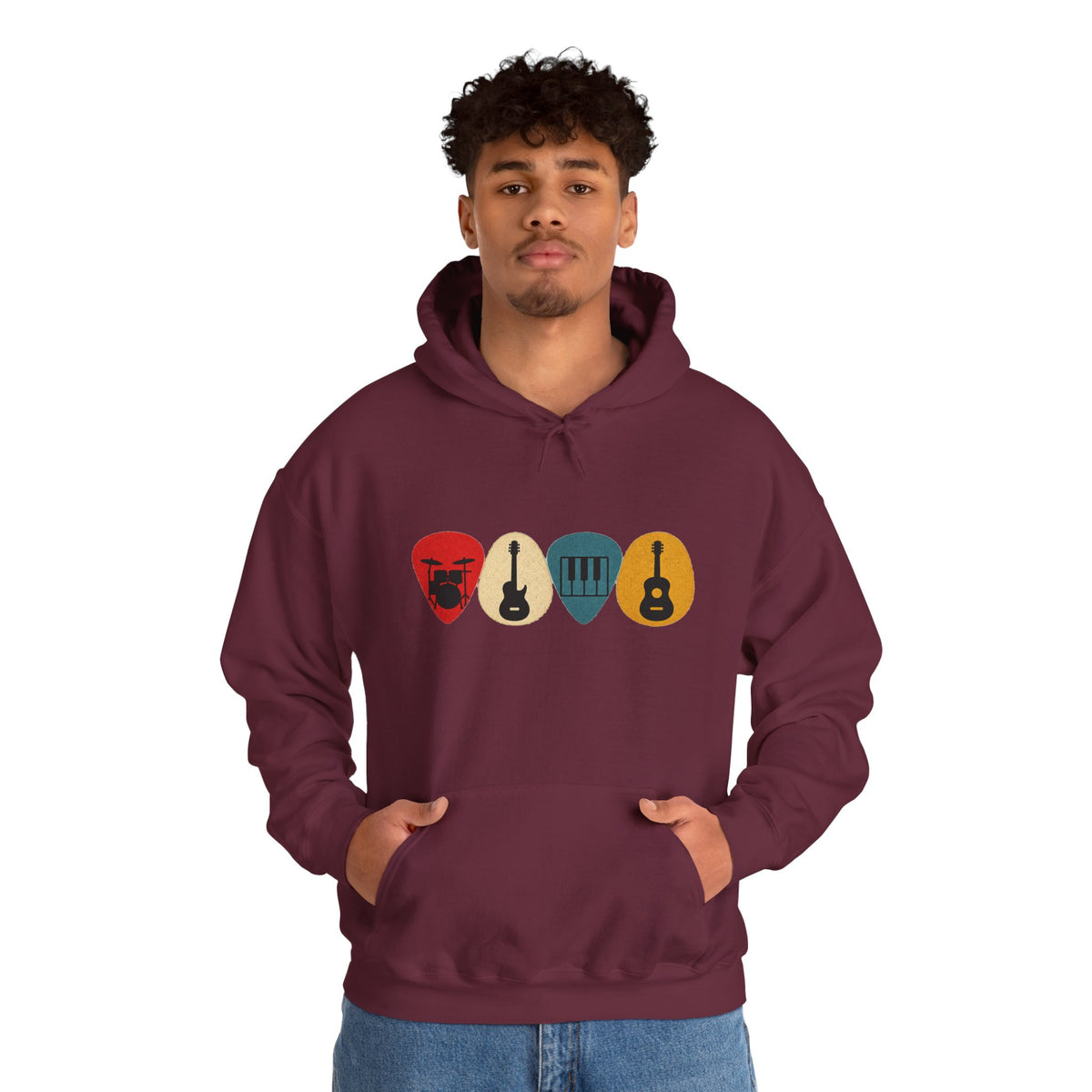 Guitar Picks Graphic Hoodie