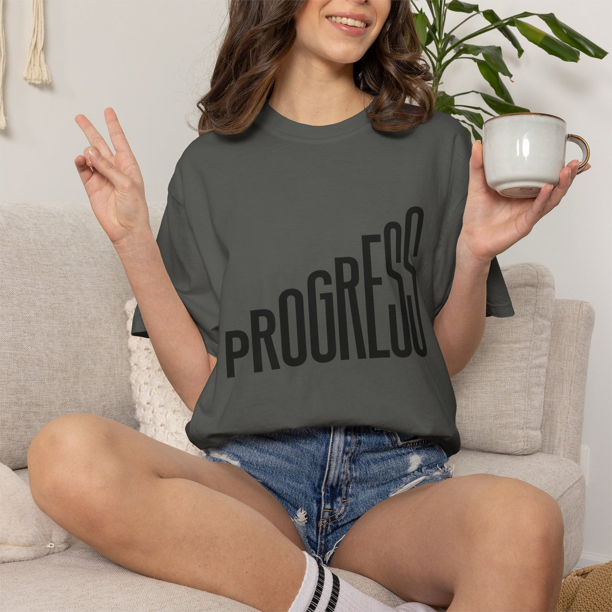 Progress Graphic T-Shirt — Modern Motivational Tee