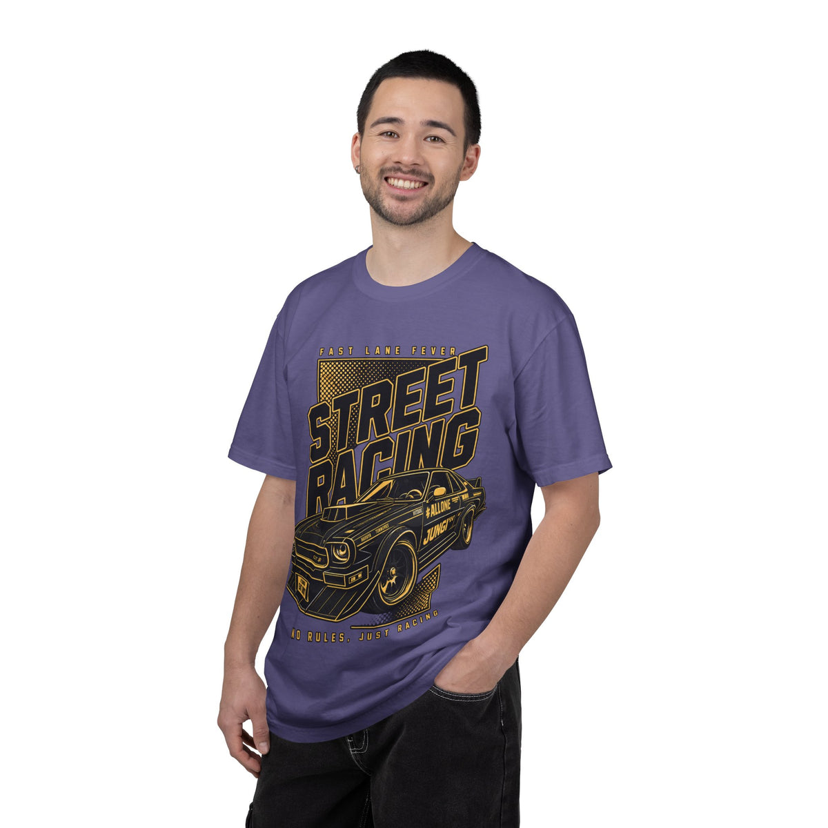 Street Racing Car T-Shirt — Retro Drift Racing Graphic Tee