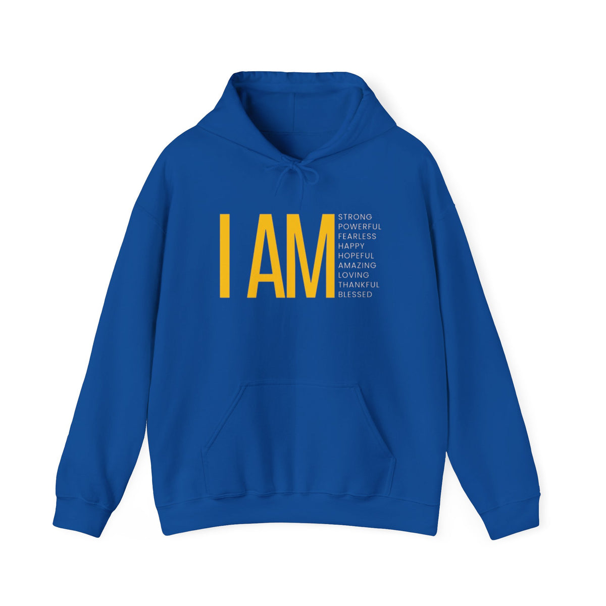 I AM Affirmation Hoodie — Inspirational Self-Love Sweatshirt