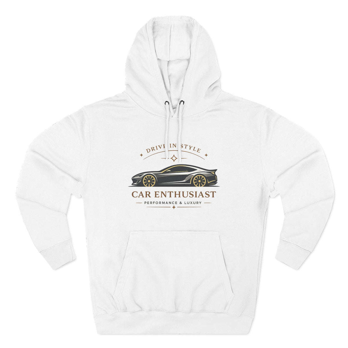 Car Enthusiast Hoodie — Vintage Sports Car Graphic, 'Drive in Style' Casual Pullover