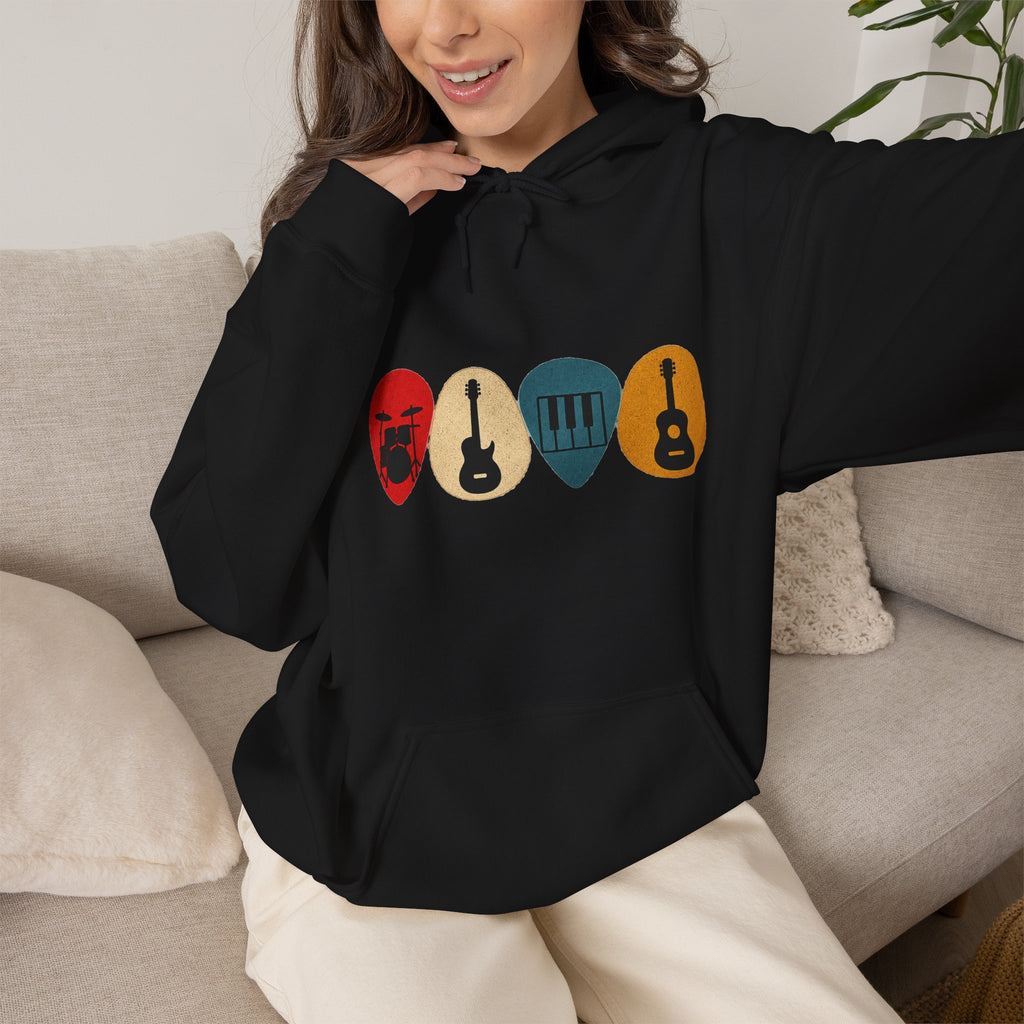 Guitar Picks Graphic Hoodie