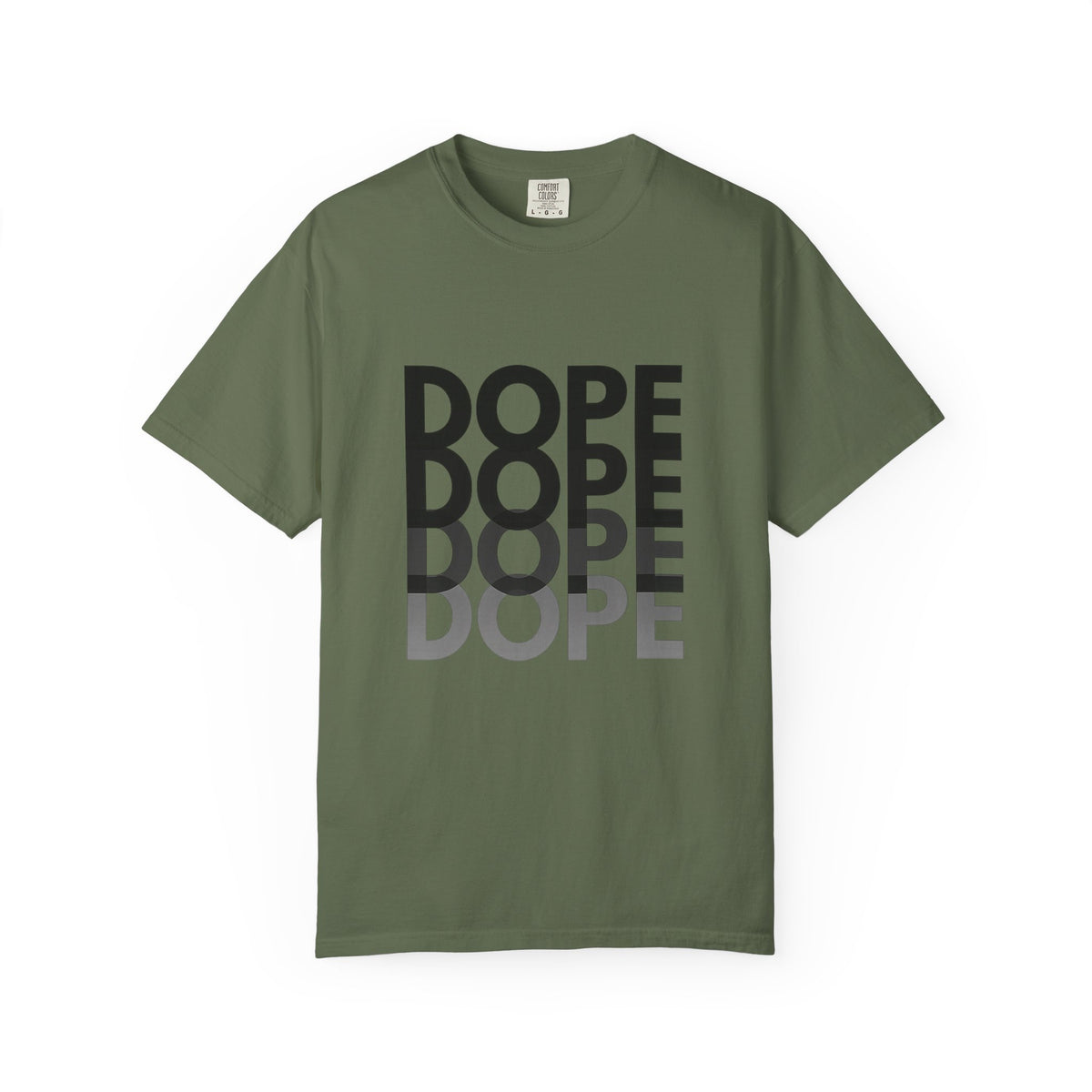 Dope Repeat Graphic T-Shirt — Retro Stacked Typography Tee