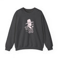 Crewneck Sweatshirt — Pink Cowboy Hat Graphic ‘Howdy’ Retro Western Pullover