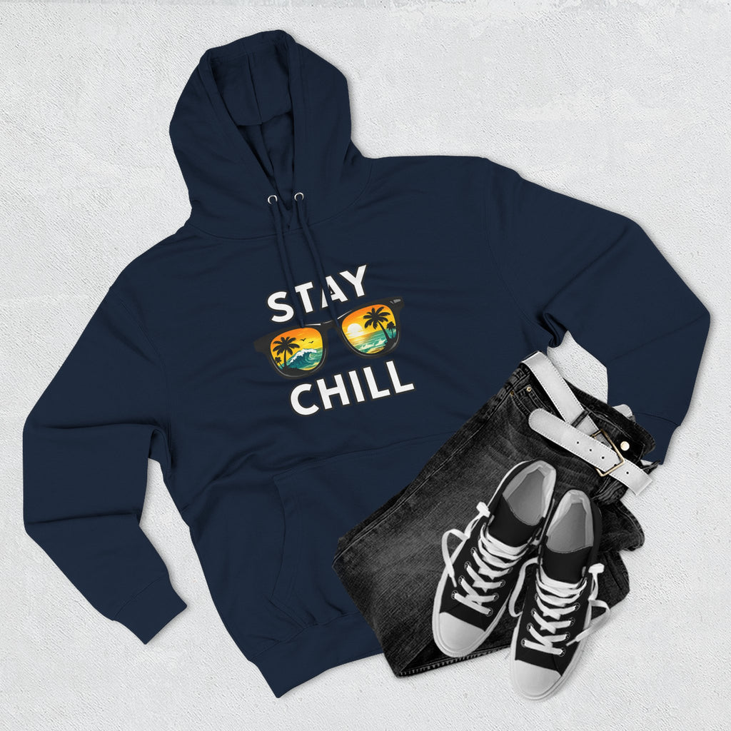 Stay Chill Sunglasses Hoodie — Casual Beach Vibe Pullover